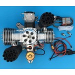DLE170ML Ultra Light Power Umbrella Gasoline Paragliding Engine Dual Cylinder Natural Air Cooled Electric Starting Generation